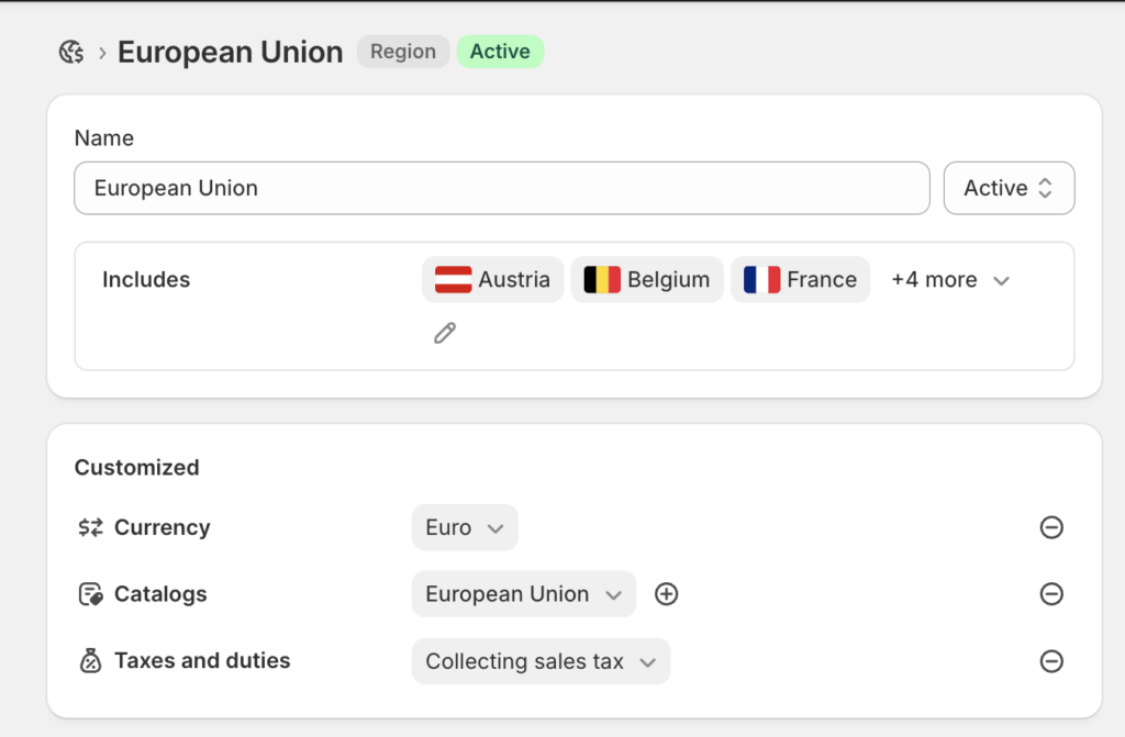 example for setting up european union